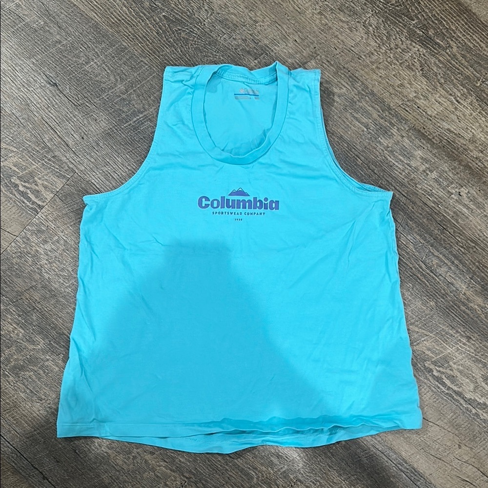 Columbia Aqua Sleeveless Top